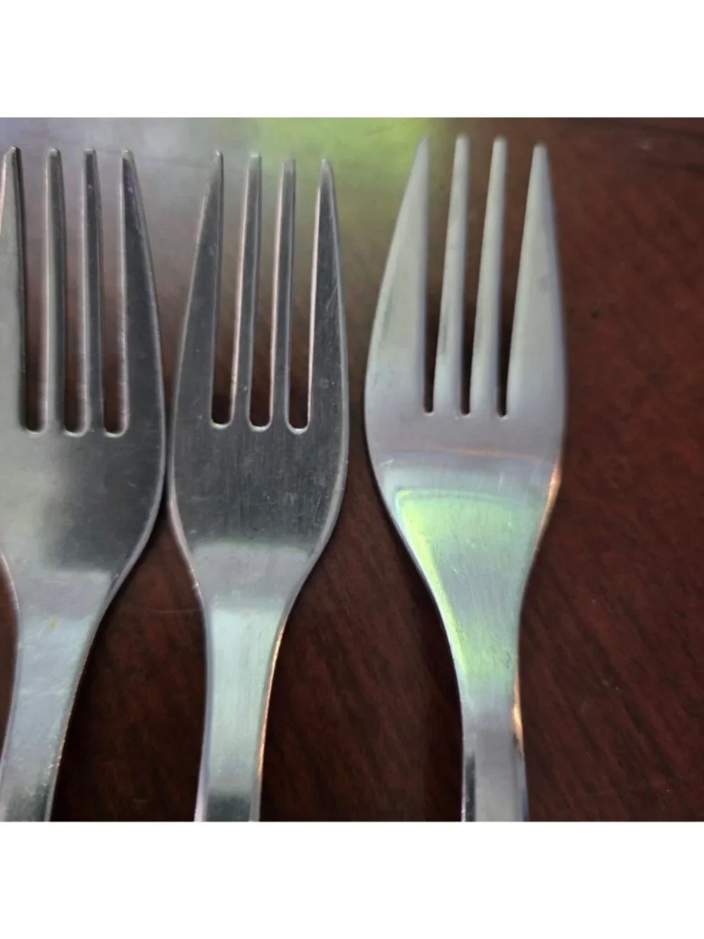 Set Of 7 Ikea 22185 Stainless Steel Dinner Forks Flatware Silverware